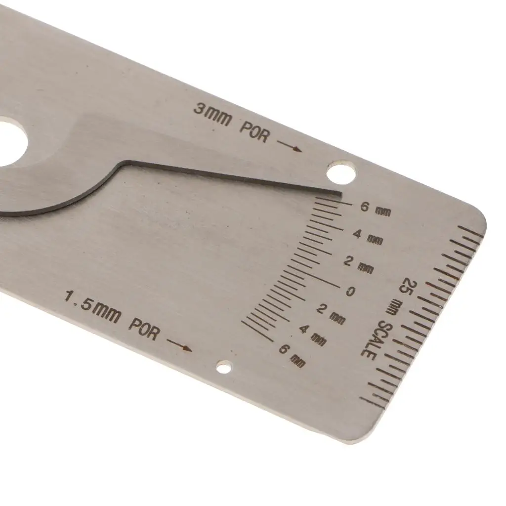 Biting Edge V WAC Welding Inspection Gauge Stainless Steel Metric Tool for Welding Machine Users