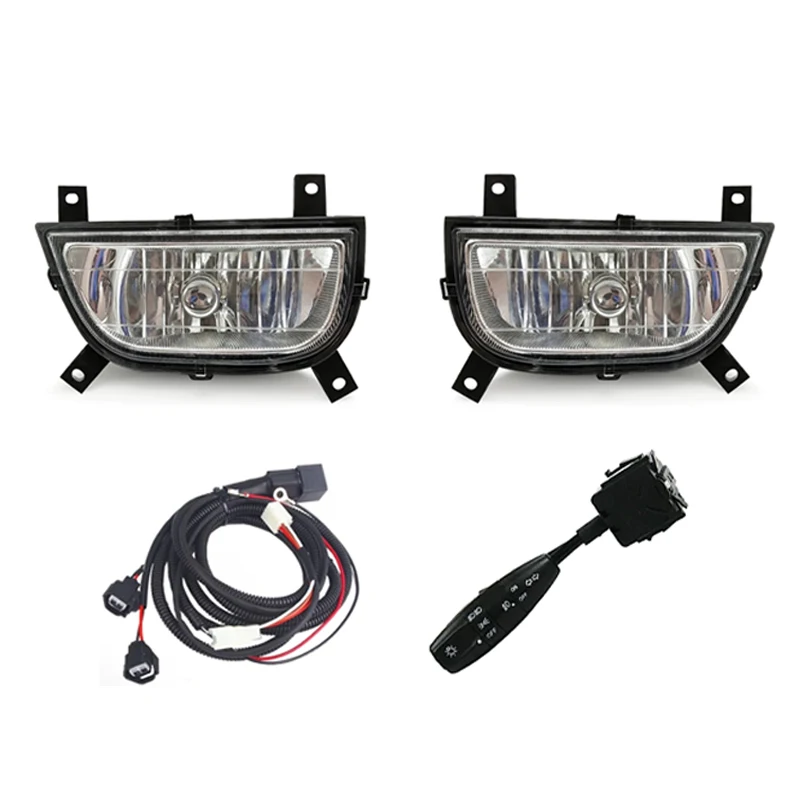 For Chevrolet Wulin N300 2011 2012 2013 1 Set Car Front Bumper Fog Lights Assembly Daytime Running Light Driving Fog Lamp