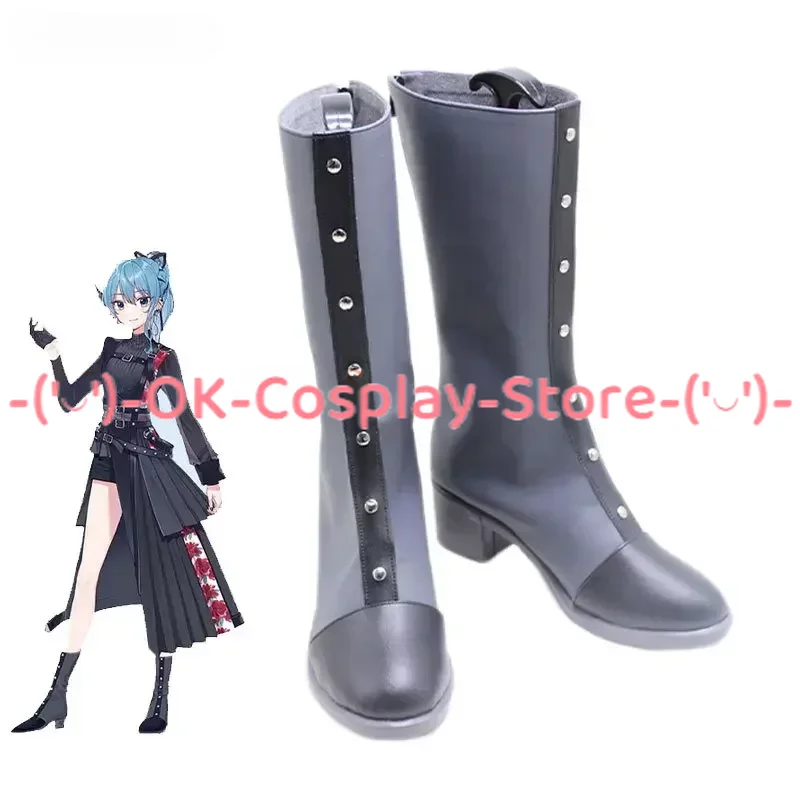 

Hoshimati Suisei Cosplay Shoes Halloween Carnival Boots PU Leather Shoes Vtuber Cosplay Props Custom Made