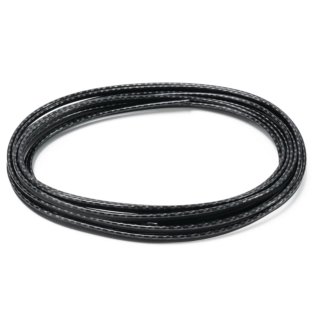 Part Trim Strip Black Car Carbon Fiber Decor Door Gap Interior Molding Panel for edge Line Plastic Plating Brand New