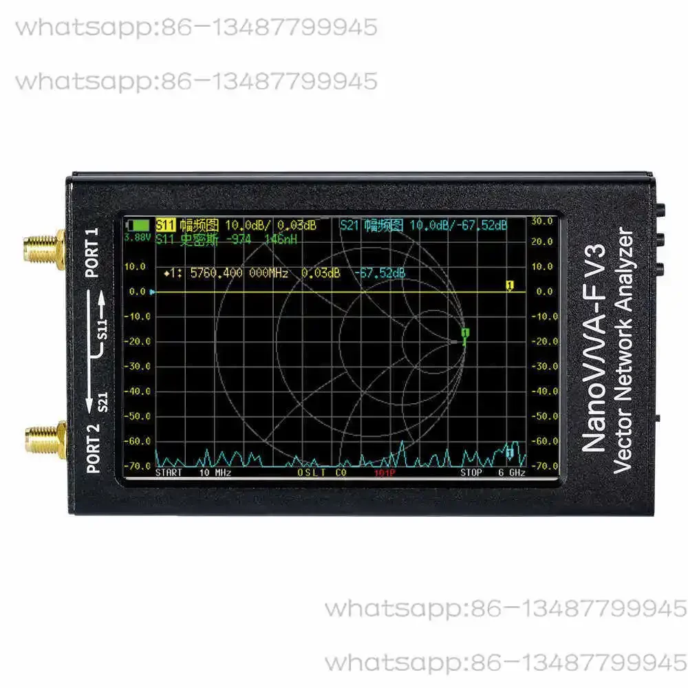NanoVNA-F V3 1M-6G Vector Network Analyzer 4.3 Inch HF VHF UHF SHF Talent