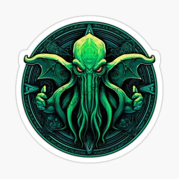 Cthulhu Great Old Ones Octopus Monster Tentacles PVC Sticker for Decorate Wall Car Truck Bicycle Window Decal Accessories