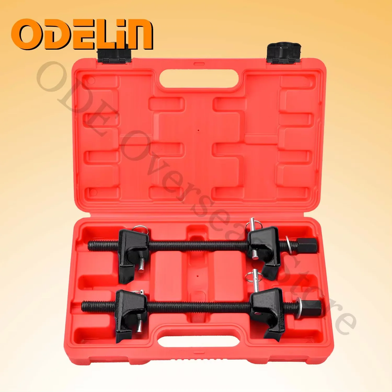 Image of 2-teiliges Schwerlast-Federspanner-Set oder Federwerkzeug für Autoreparaturen