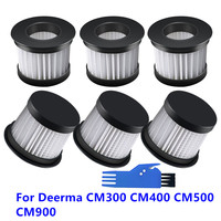 6PCS Hepa Filter For Deerma CM300 CM400 CM500 CM900 Vacuum Cleaner Accessories