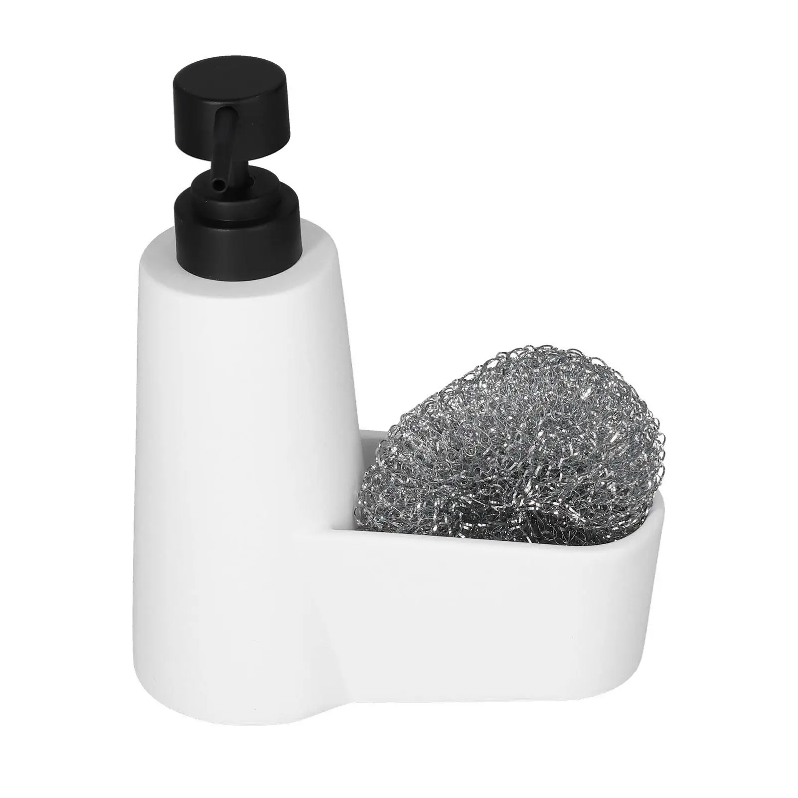 

14.5x5x18cm Soap Dispenser with Steel Pump - Stylish Hand Soap Holder for Kitchen & for bathroom Use