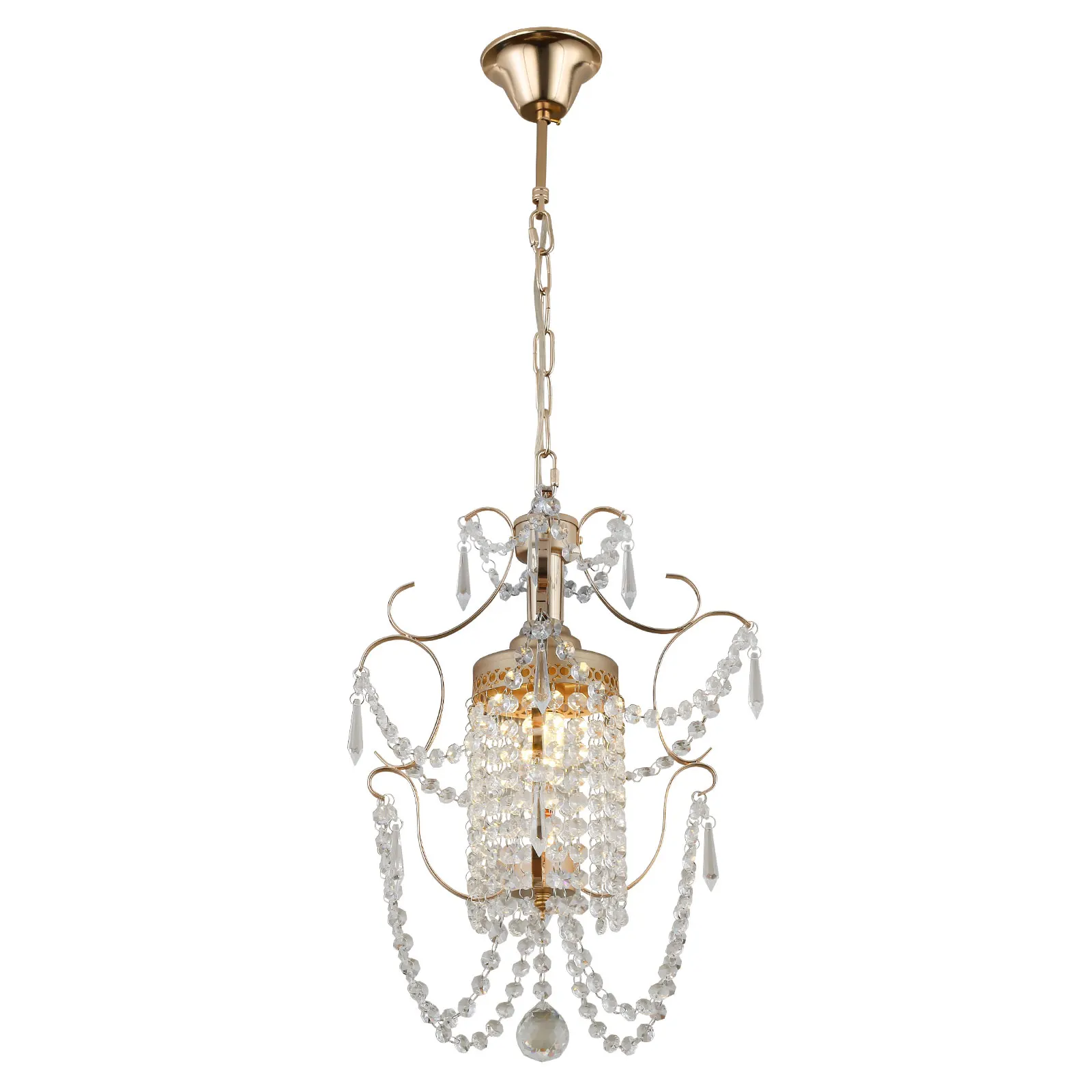 

Потолочный светильник, золотая хрустальная люстра, современная хрустальная люстра с цепью 60 см