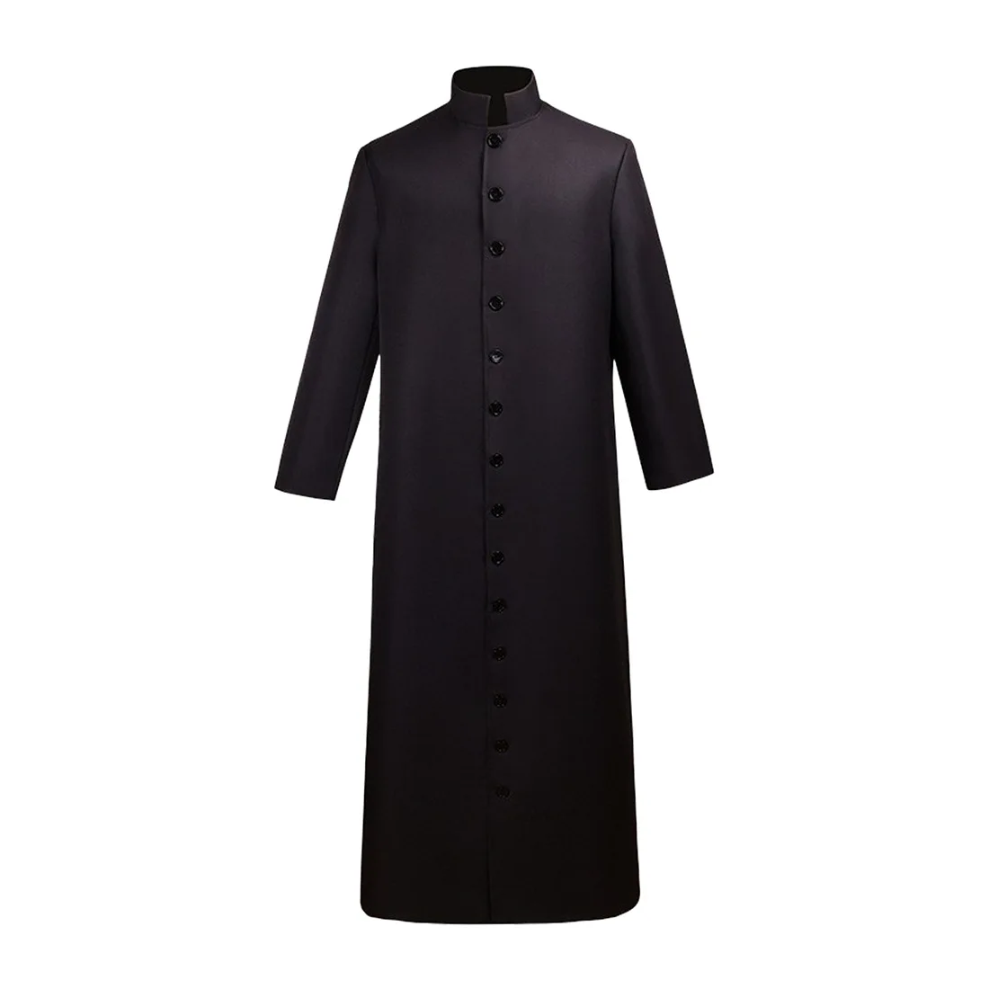 

Medieval Men's and Women's Long Trench Coat Jacket Uniform Church Priest Cosplay Costume Halloween Stage Performance Costume