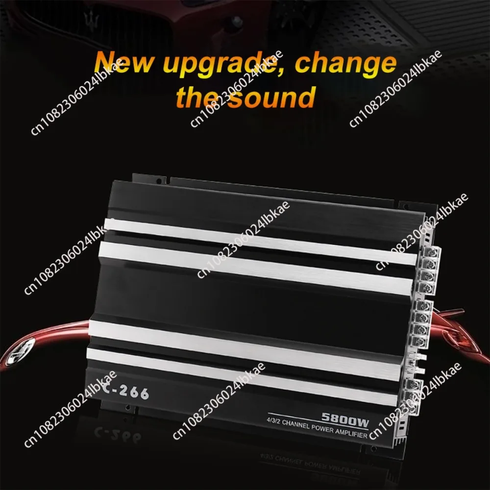 5800Watt CaCar Audio Power Amplifier 4-channel Car Audio amplifier  Subwoofer 5800 watts