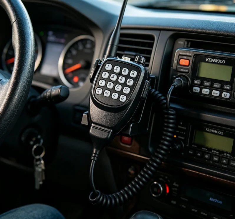 KENWOOD Radio KMC-32 Microphone Low Profile 16-Key DTMF Hand Speaker Mic Fit TM-271 TK-7160 TK-8160 TK-8162 TK-7180 TKR-750