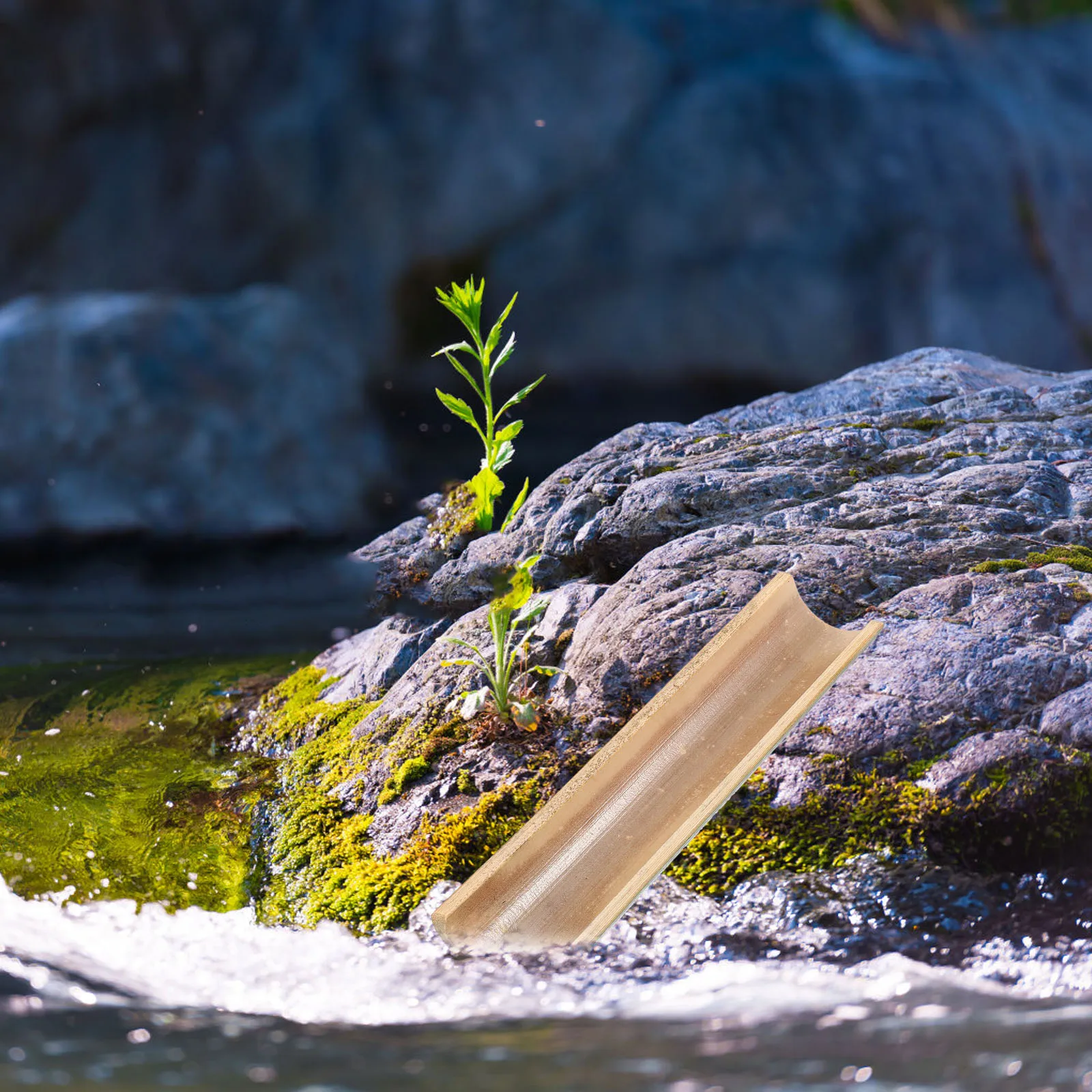 

2pcs Bamboo Recycling Small Garden Fish Tank Water Fountain Aquarium Decorative Indoor Outdoor Creative Rockery Diy Cycling