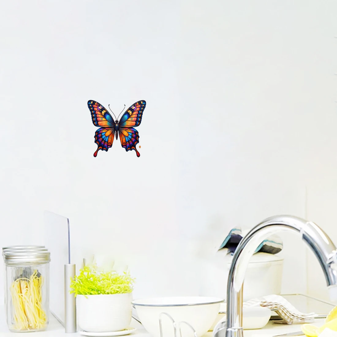 Three Ratels CF63 Beautiful butterfly PVC self-adhesive paper for home decoration car body decals