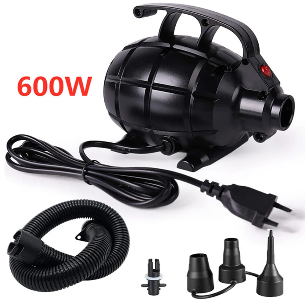 Portable Air Pump Electric 600W Air Injector 220V Inflatable Pump Inflator For Home Outdoor Air Bed Mattress Camping EU Plug