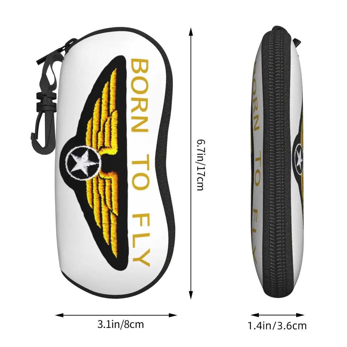 مخصص ولد ليطير الطيران الطيار نظارات حالة أنيقة الطيران الطيران الطيار شل النظارات حالة النظارات الشمسية مربع