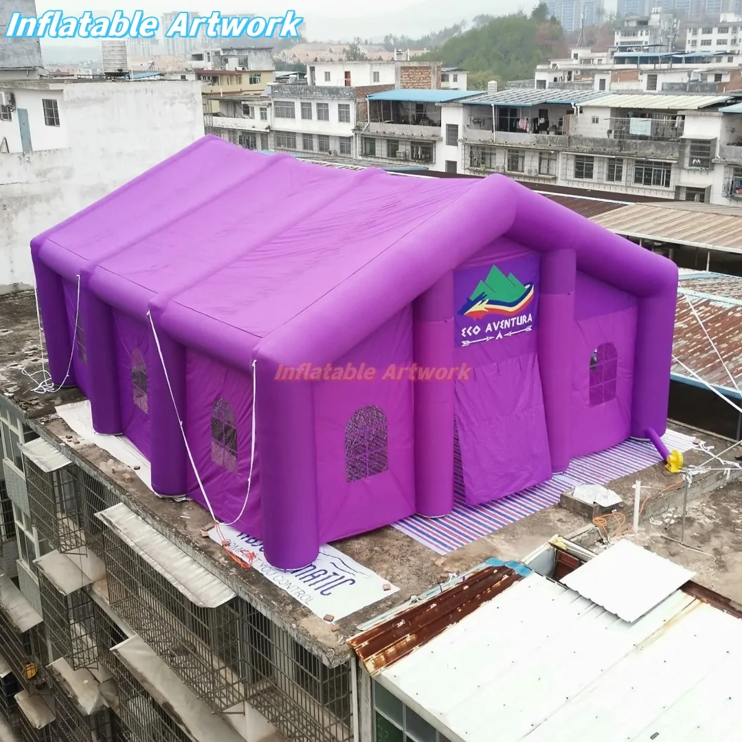 Eco Friendly Huge Purple Inflatable Event Tent for Events Decor and More Toys