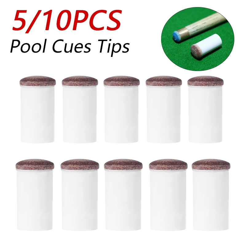 5/10 pz 11mm/ 13mm Slip-on stecca da biliardo punte plastica Snooker stecca ghiera accessori da biliardo per i fan del biliardo intrattenimento