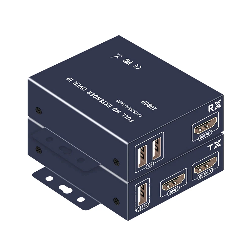 

Кабель HDMI KVM-удлинитель 60м/120м/200м с передачей аудио и видео через сетевой кабель RJ45 Cat6, поддержка мыши, клавиатуры, TV Loop