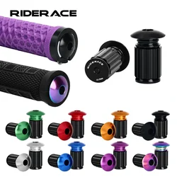 1 Pair Bicycle Handlebar End Plug Caps Aluminum Alloy Multi-Color Bike Grip Handlebar End Cap BMX Cycling Handlebar Accessories