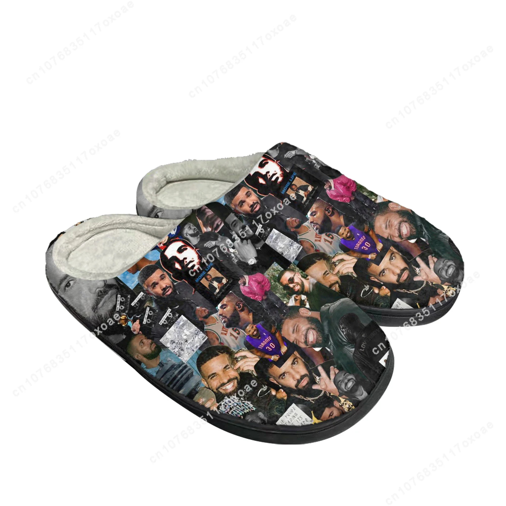 Rapper Drake Drizzy Home Cotton Slippers Mens Womens Animal Plush Bedroom Casual Keep Warm Shoes Thermal Slipper Custom Shoe