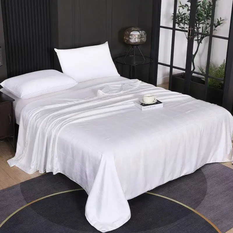 100% Natural Silk Quilt 200x230cm Jacquard Duvet Queen Size Summer Blanket White Luxury Bedding For Double Couple Bed Comforter