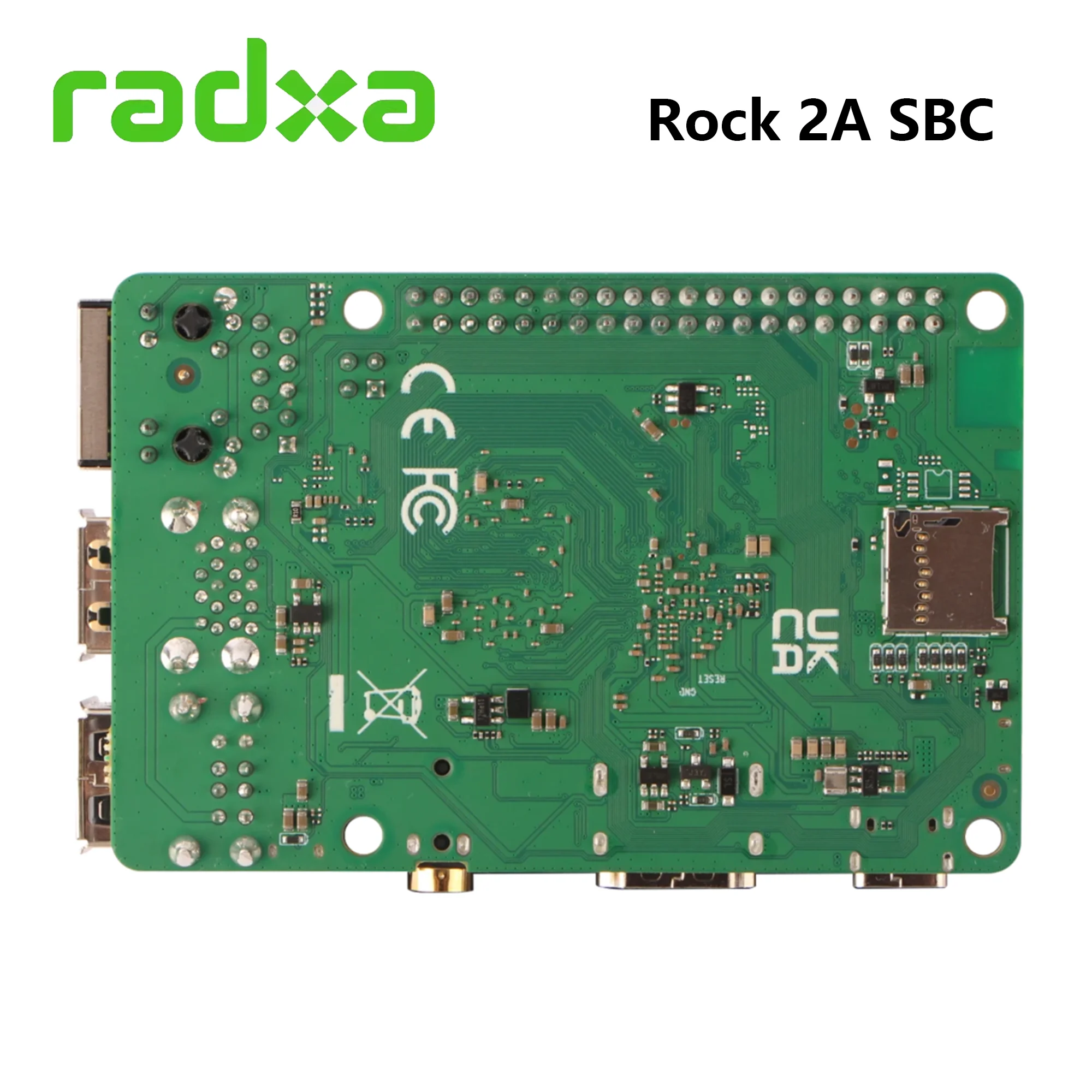 Imagem -03 - Placa de Desenvolvimento Radxa Rock Ethernet Hdmi e Gigabit Ethernet 2a Rockchip 3528a Sbc Wifi e bt 5.4 4k