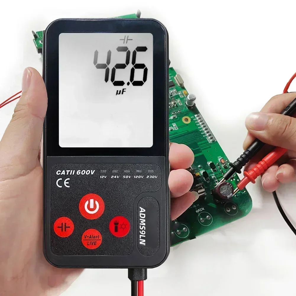 1PC ADMS9LN Handheld Digital Multimeter  Extra Large 3-Line Display Fully Automatic Range Multifunctional Electrical Tester