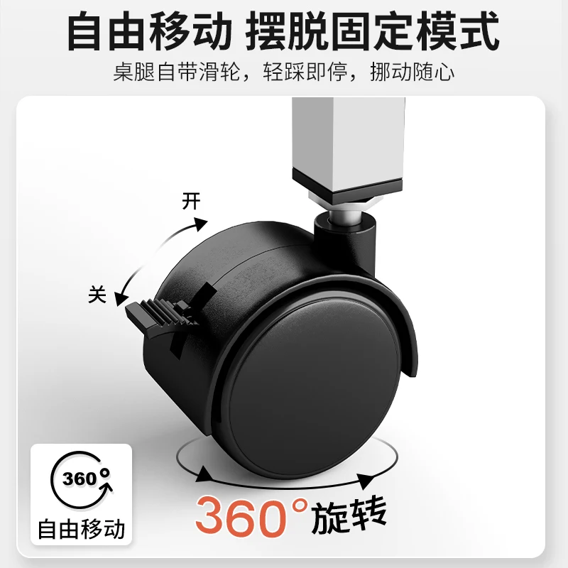 Lazy person cross bed table, movable bedside table, bedroom cream wind computer table, on bed study table, bedside reading table