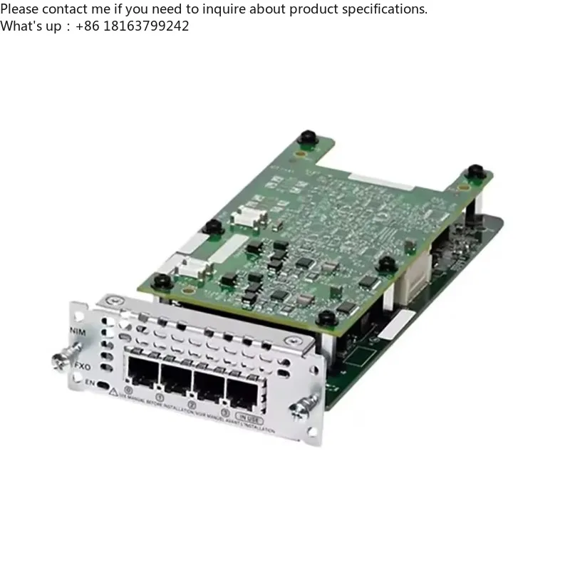 

New Original NIM-4FXO= 4-port Network Interface Module-FXO ISR4000 Series Enterprise Router Expansion Card