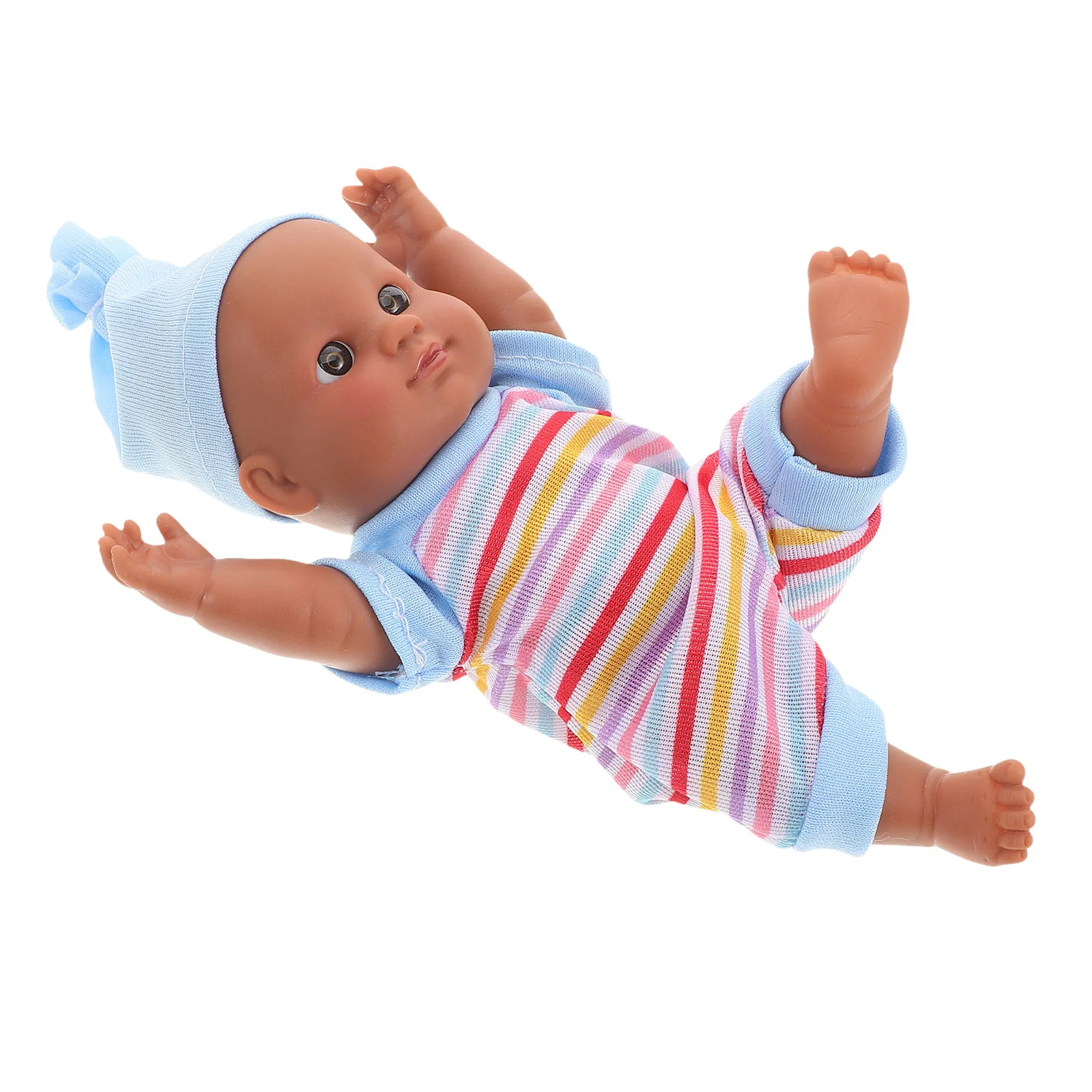 

Realistic Baby Simulation Lovely Infant Baby Boy Compact Size Movable Head Lifelike Newborn Plaything Realistic