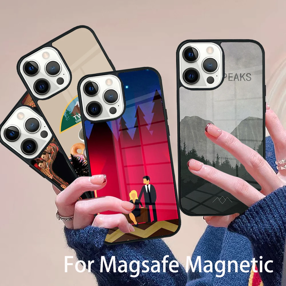 

Welcome To Twin Peaks Phone Case Magesafe Magnetic Wireless Charge Cover For IPhone 16 11 12 13 14 15 Pro Max Plus Mini