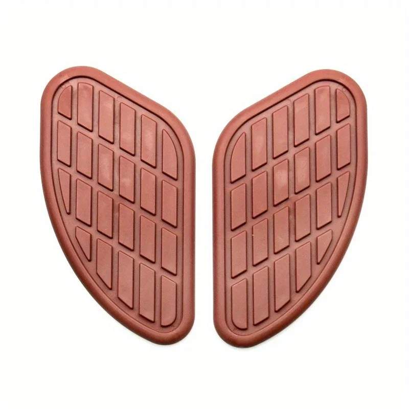 2Pcs Retro Motorcycle Cafe Racer Gas Fuel Tank Rubber Sticker Protector Knee Tank Pad Grip Decal for Honda Yamaha Harley