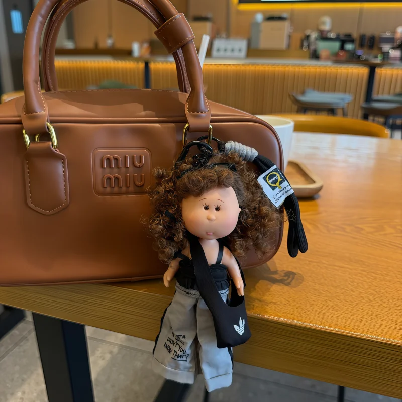 Cute Plush Doll Pendant Creative Curly Hair Doll Hanging Ornament Bag Charm Car Interior Decoration Fashion Gift For Adults Toys