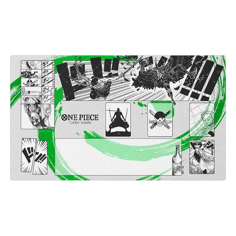 600X350X2Mm Diy One Piece Roronoa Zoro Card Battle Mat Opcg Doflamingo Single Player Board Game Card Duel Plate Battle Mat