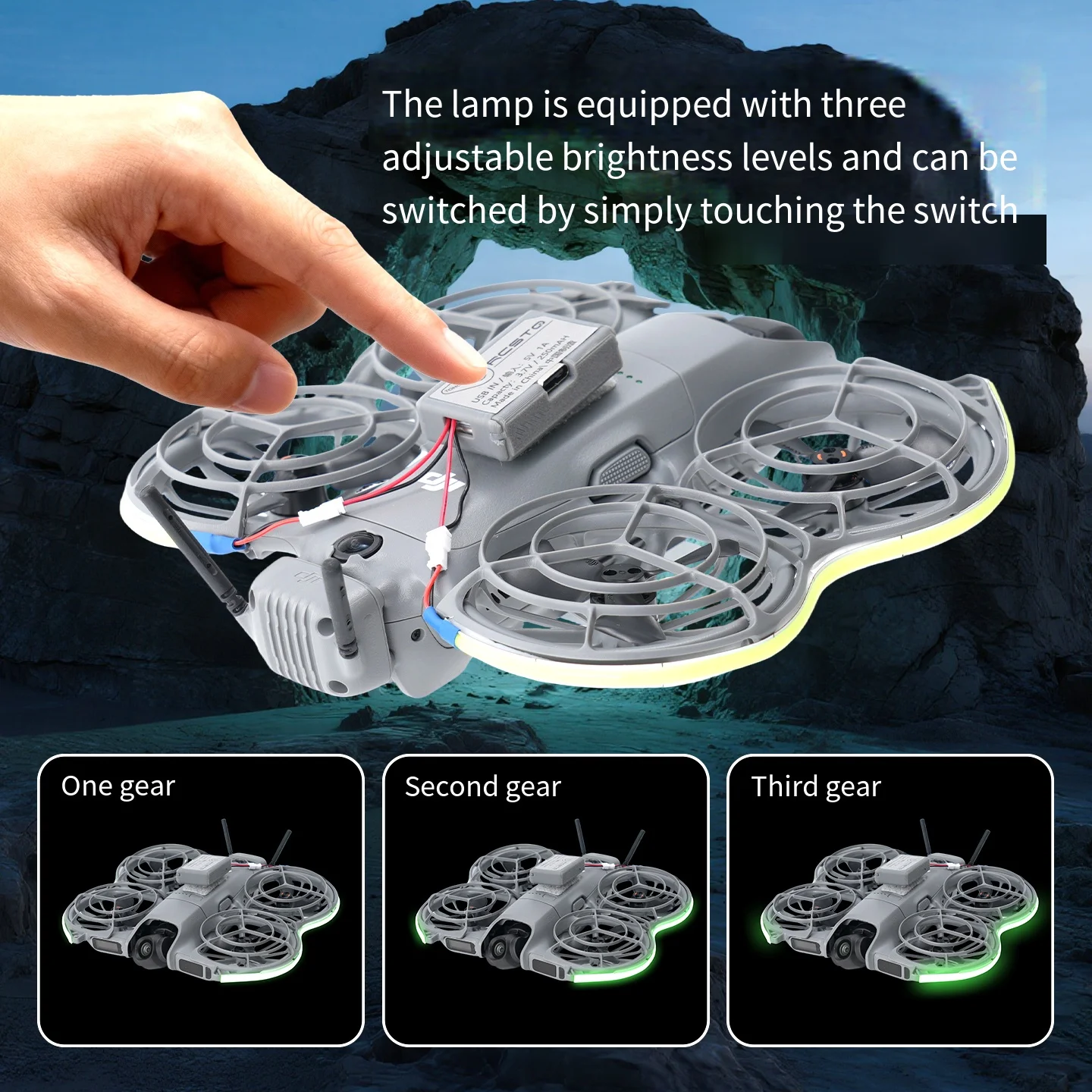 For DJI Neo 2 Drone Light Strip Vibrant Glow Light Strip Night Flight Warning Light Strip Neo 2 Accessories