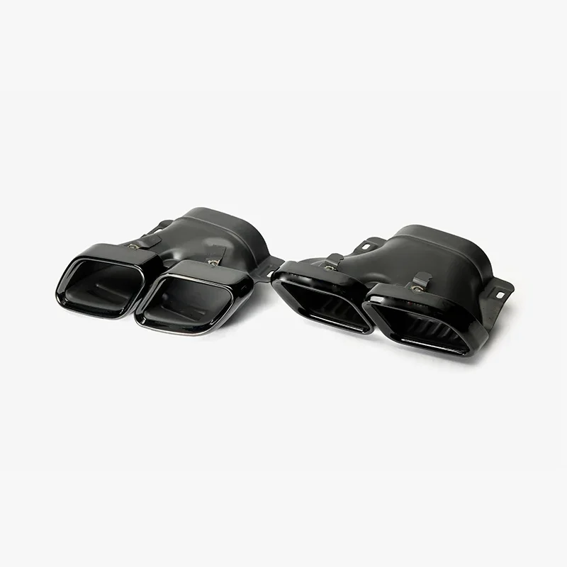 1 par de peças automotivas ponta de escape silenciador dicas para mercedes benz c63 w205 c200 c300 c180 c260 2019 tubo final de escape