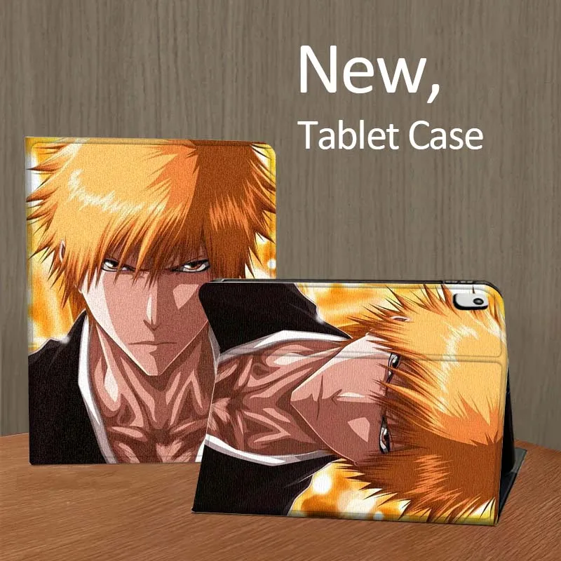 Bleach populair anime-logo voor iPad Pro Air Mini 2 3 4 5 6 7 7e 8e 9e 10e 11e 10.2 9.7 10.5 10.9 11 12.9 13 tablethoes