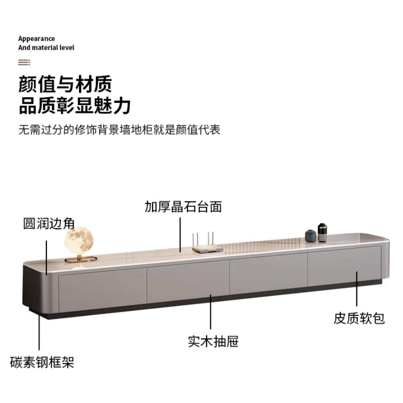 طاولة تلفاز لغرفة المعيشة للتلفزيون تدعم وحدة التحكم في الوسائط وحامل الشاشة وطاولات التلفزيون Miroytengo Homcom Dongseo قاعدة الأثاث #1