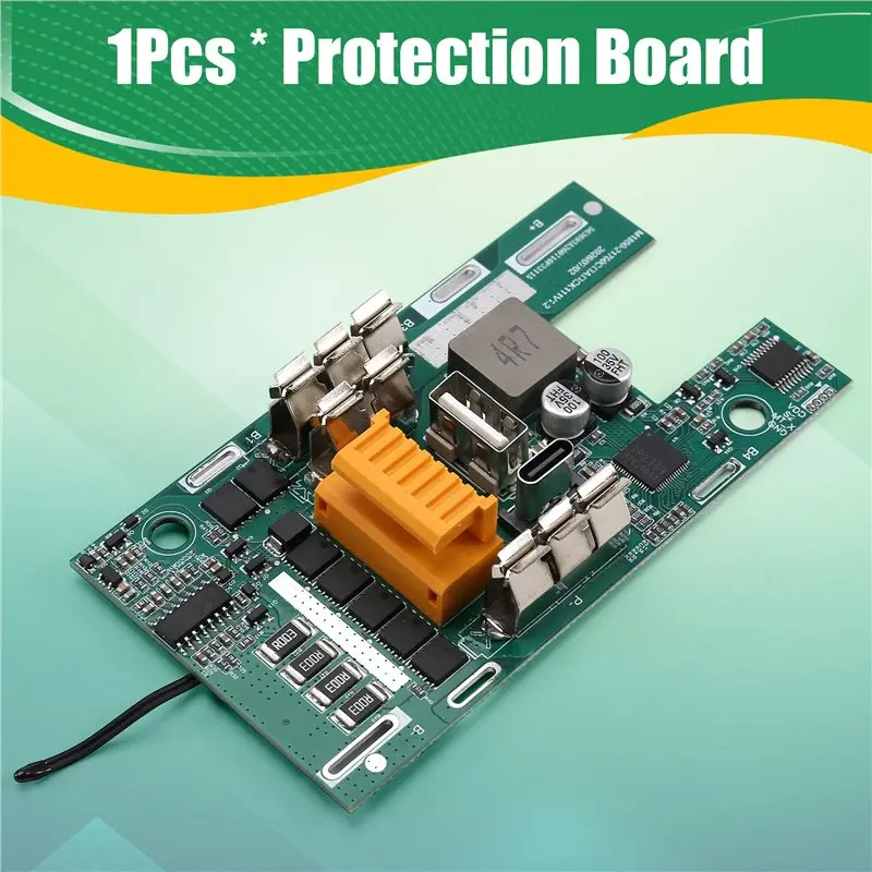 DTB7 5X21700 Li- Battery Case Kit for BL1850 21V Power Tool with Dual TYPE-C PCB Protection Board