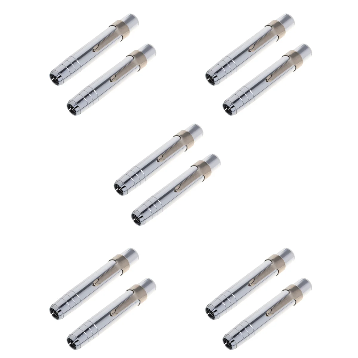 10 PCS Suporte de giz de liga de alumínio prateado