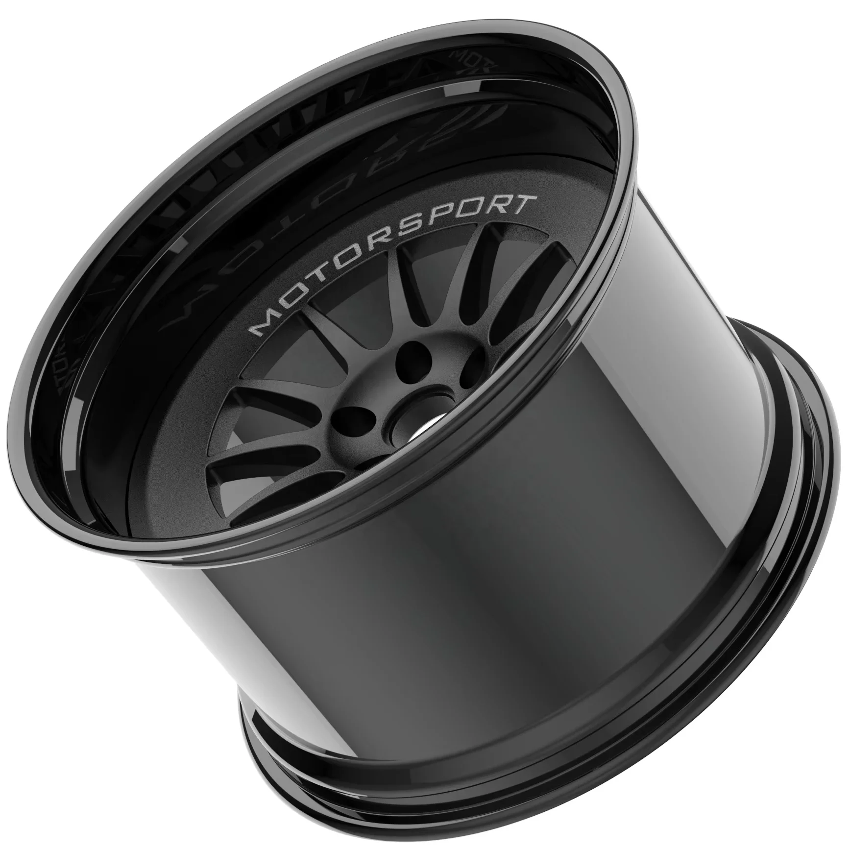 New Design Deep Lip Gloss Black With Matte Black Face 19 20 21 22 24 Inch Forged Wheels Customize Size Customize Color