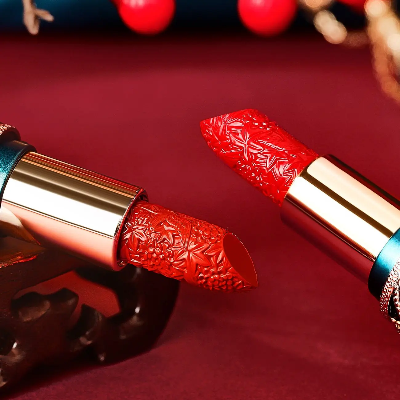 Chinoiserie Carving Lipstick Waterproof Long Lasting Women Velvet Lip Glaze Sexy Women Lip Tint Mud Cosmetics For Gifts