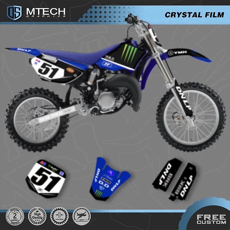 

DSMTECH Custom Team Motorcycle Decals Stickers Kits for Yamaha YZ85 YZ 85 2002-2014 Custom Graphics 003