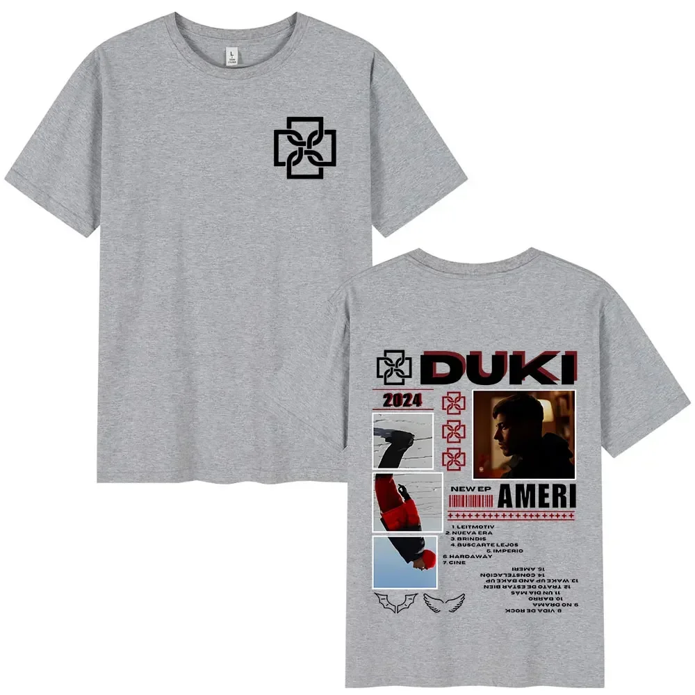 Rapper Duki Album Merch T-shirt Mens Women Clothing Cotton Oversized T-shirts Fashion Hip Hop Short Sleeve T Shirts Fans Gift