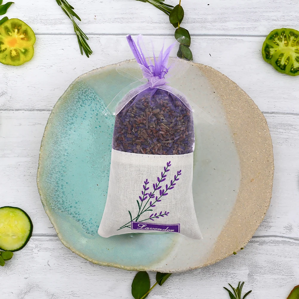 

50 Pcs Sachets Bag Lavender Dry Flower Storage Drawstring Cotton Bags for Travel