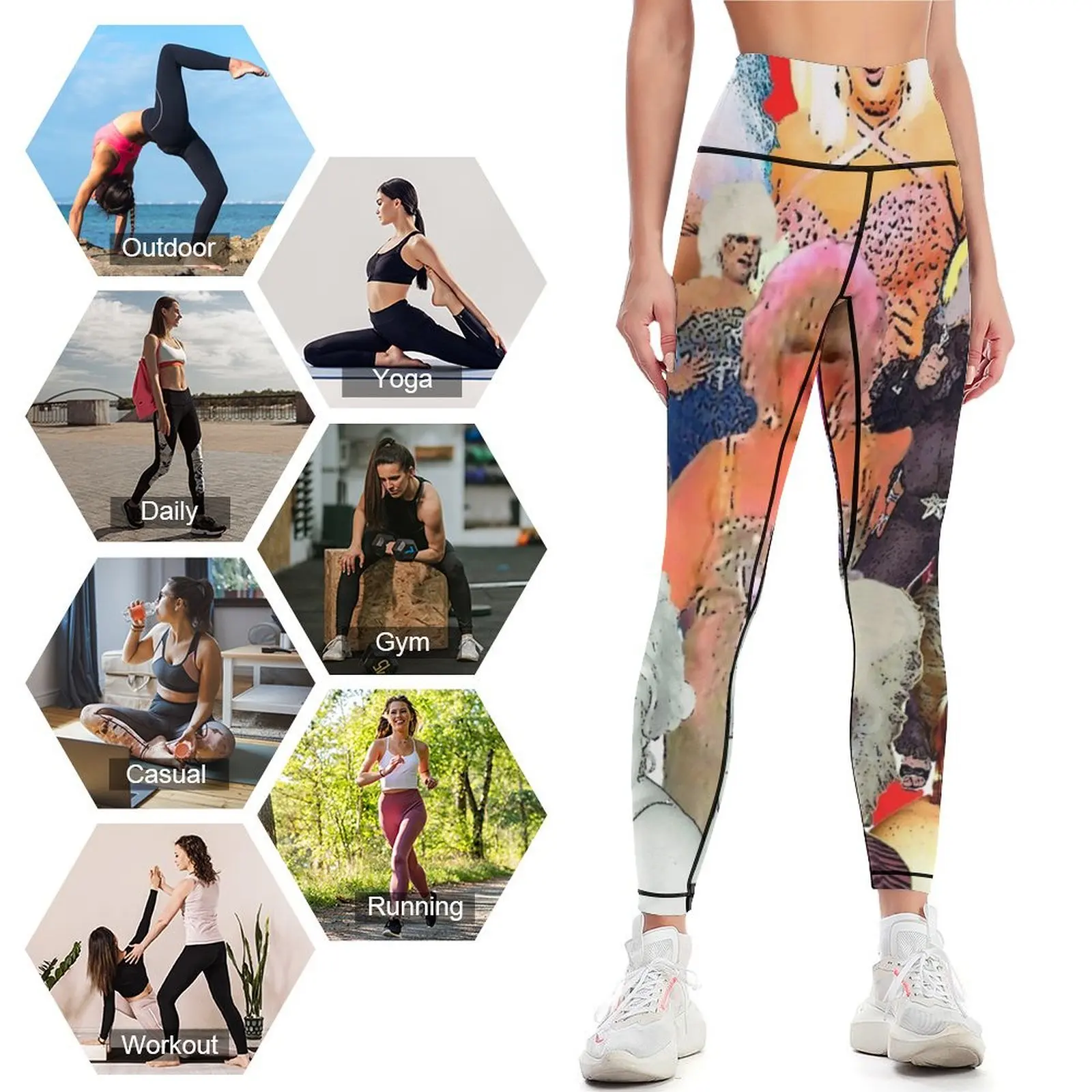 Mallas de entrenamiento para mujer, Leggings sexys de The Divine Show, ropa de entrenamiento