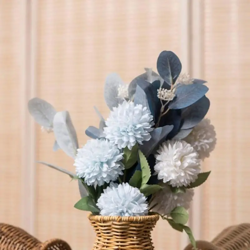 F19B Geflochtene Rattan-Vase, Haltbarkeit, getrocknete Blumenvase zur Aufwertung des Wohnraums