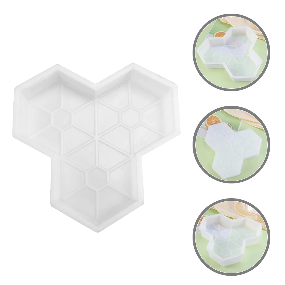 

2pcs Road Slab Mold Maple Leaf Design Brick Paver Versatile Reusable Concrete Pavement Sidewalk Patio Garden Supplies Donut