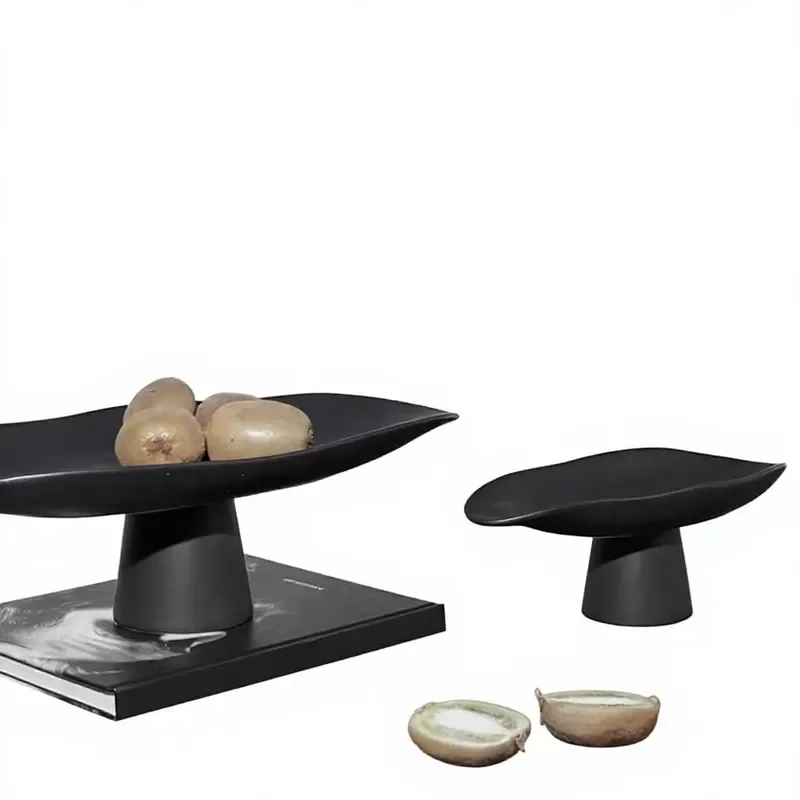Nordic Style Fruit Plate for Living Room Coffee Table Dried Nut Storage Tray Modern Home Decor Office Desk Organizer Snack