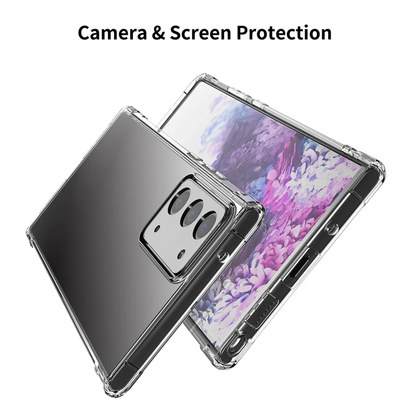 3pcs/set for Samsung Galaxy Note 20 Ultra Front Hydrogel Film Back Shockproof Case Camera Lens Cover Glass Film Protectors