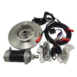 Electric Start Kit For YAMAHA 2 Stroke 30HP Boat Engine Starter Motor