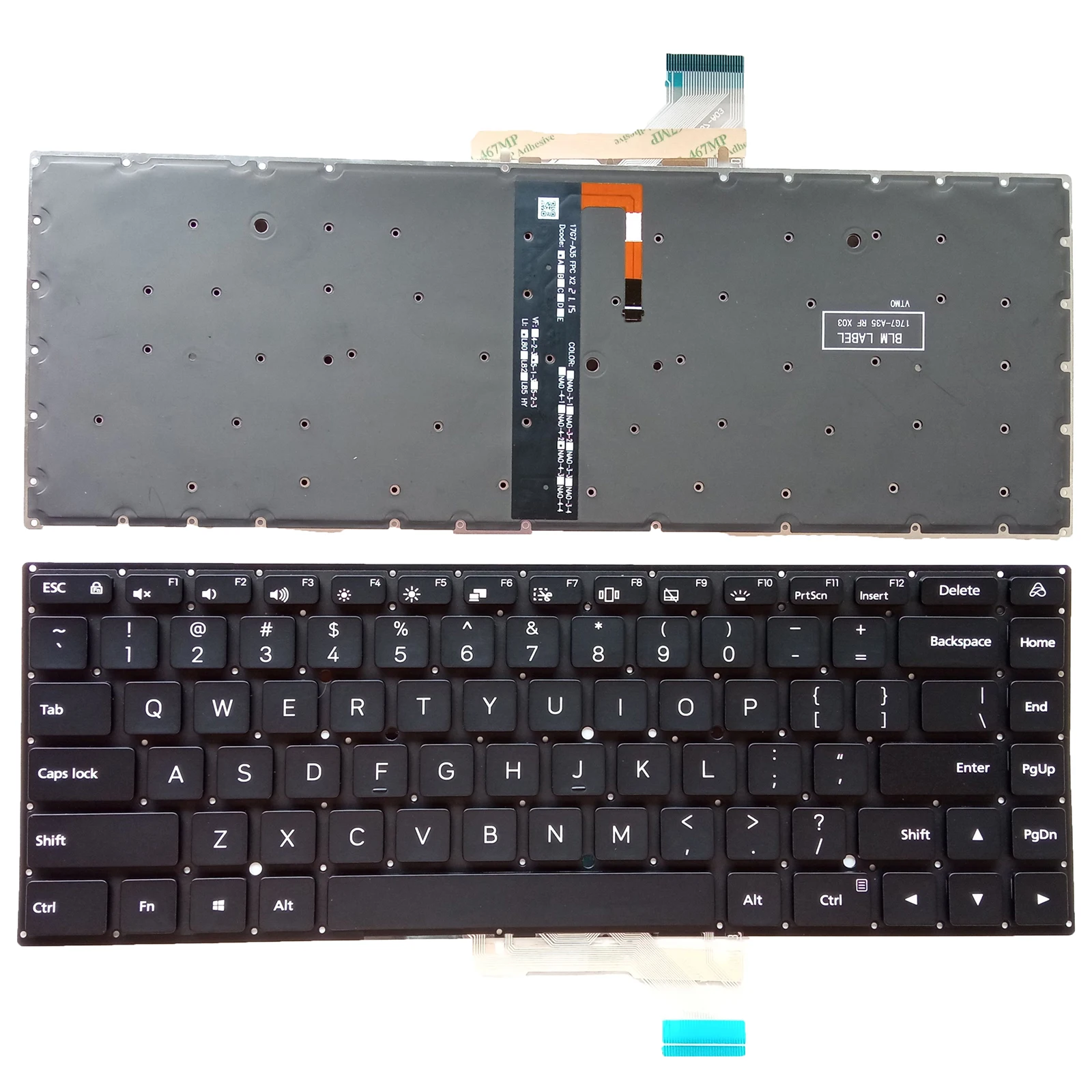 

New US English Keyboard For XIAOMI MI PRO XMA2009-AD With Backlit Black